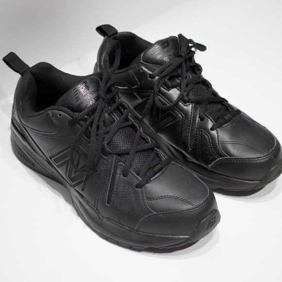 New Balance 608 Slip Resistant Walking Work Shoes Black Leather Men 9.5EE X-Wide main image 11
